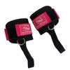 Tobilleras para la polea baja- Ankle Straps 3PRO NEGRO CON ROSA